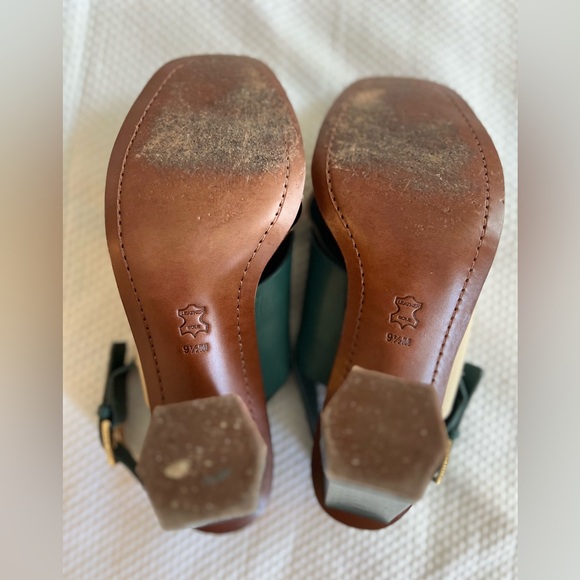 TORY BURCH Leather Slingback Sandals Size: US 9.5 - Picture 5 of 8